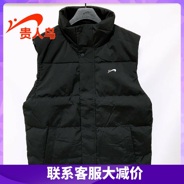 贵人鸟男装马甲正品2023冬新款宽松运动休闲羽绒马甲4935A35