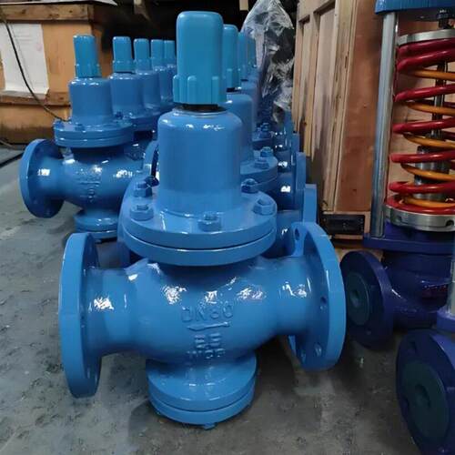 可调式压阀 Y42X-25C DN32 弹簧薄膜活塞式法兰压阀 铸钢材质