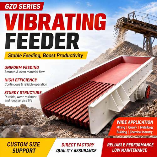 Small-scale mining stone feeding feeder machine