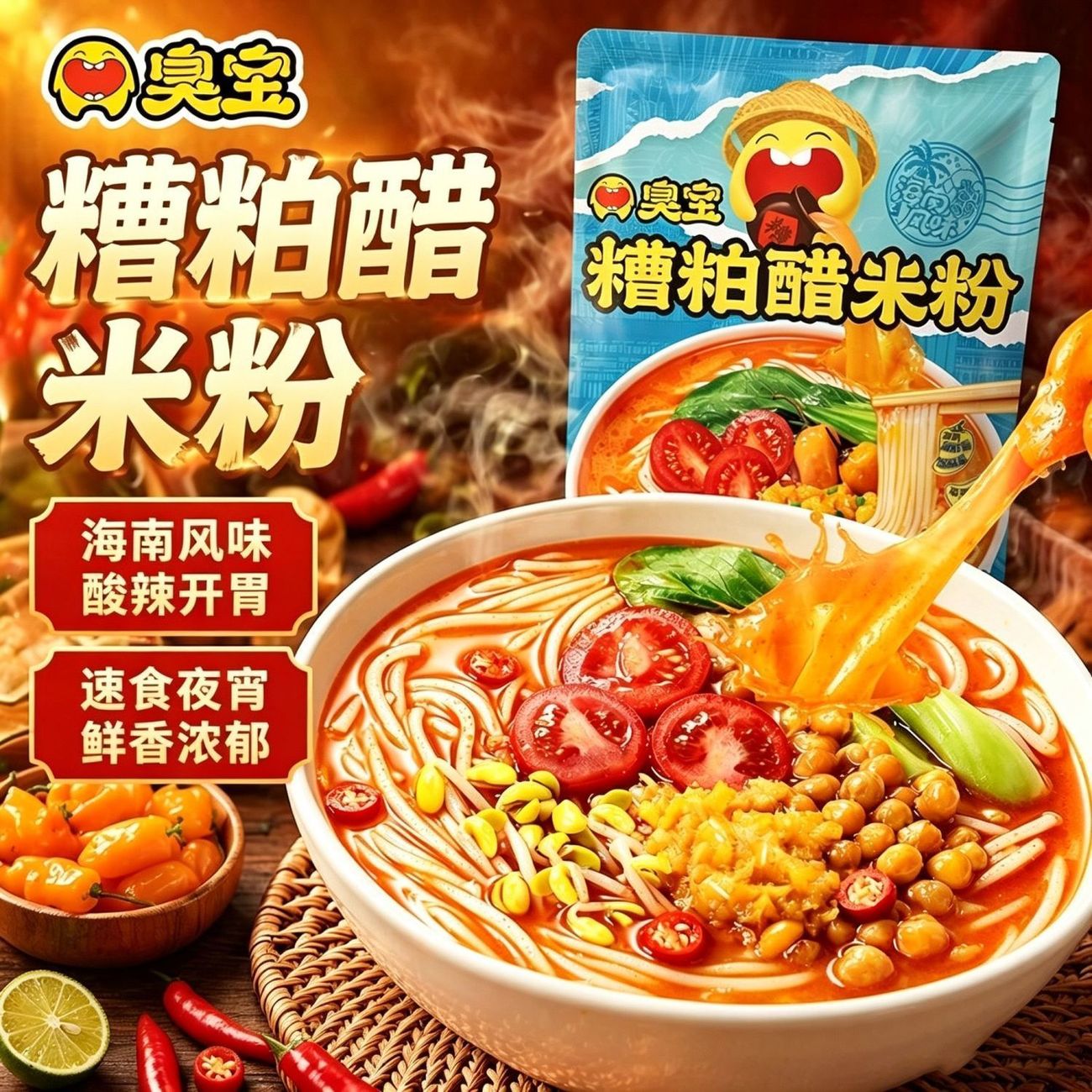 夜宵充饥！臭宝糟粕醋米粉269g
