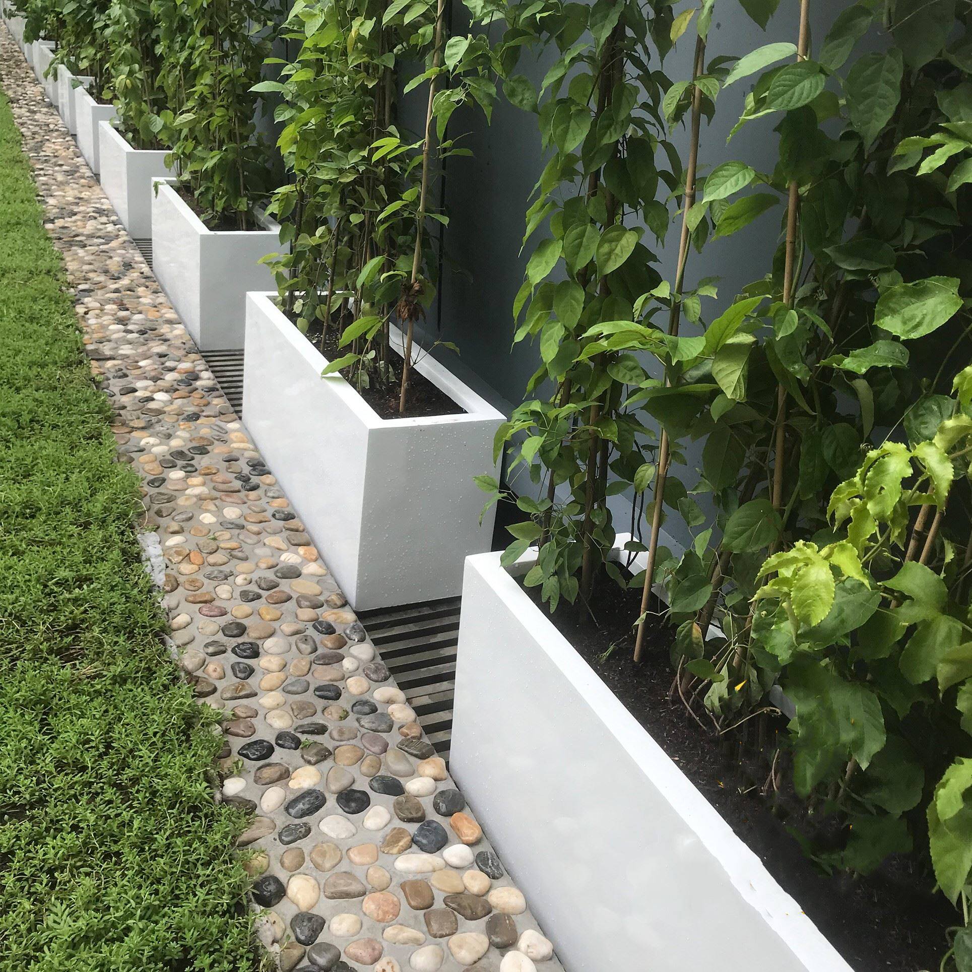 户外玻璃钢花槽大花盆定做公园街道市政围栏隔断长方形玻璃钢花箱