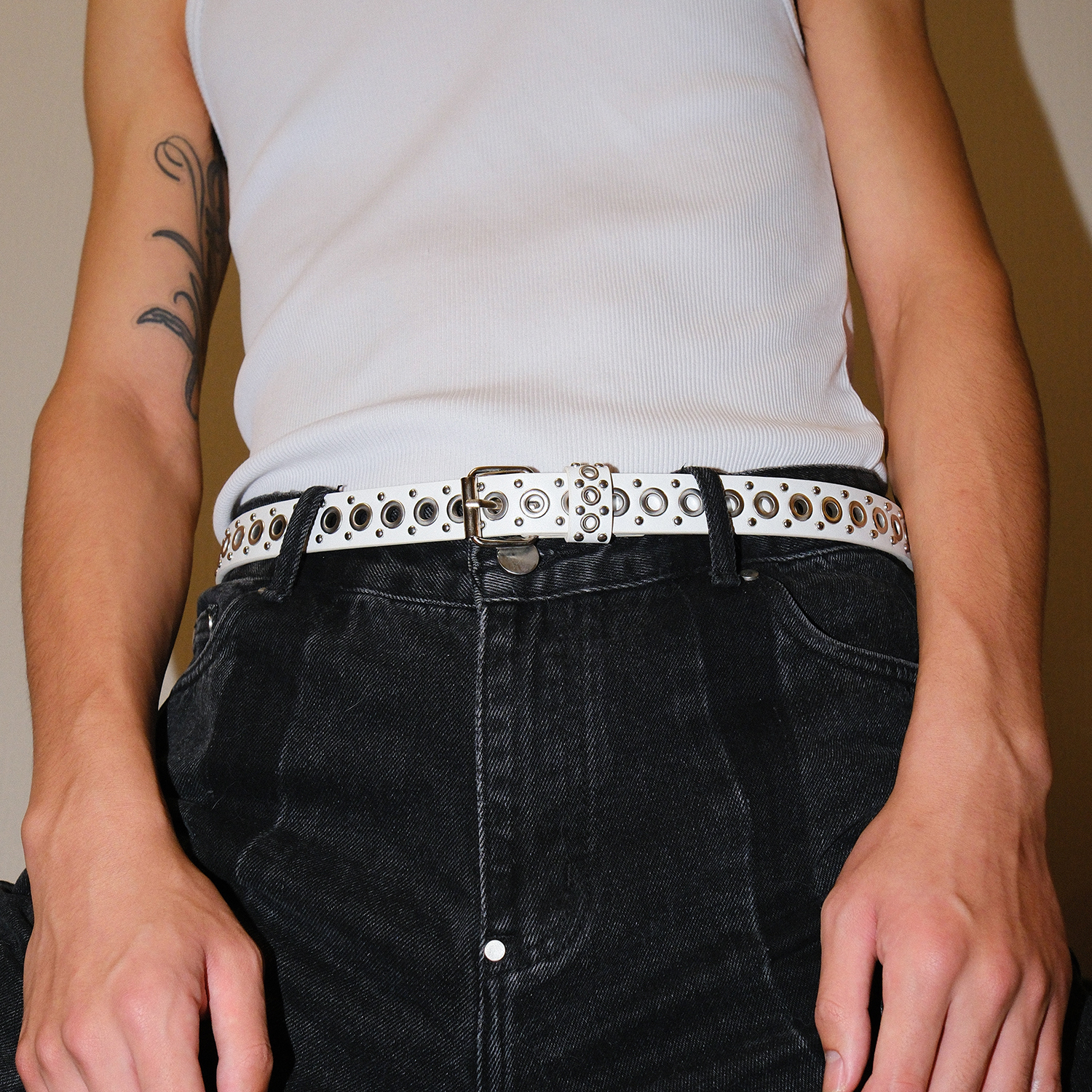 Ashsurge百搭针扣Y2K朋克腰带