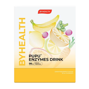 BYHEALTH汤臣倍健pupu饮果蔬酵素15袋排宿便清肠复合柠檬酵素正品