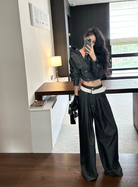 ISGRX  自疆 原创设计复古水洗牛仔套装