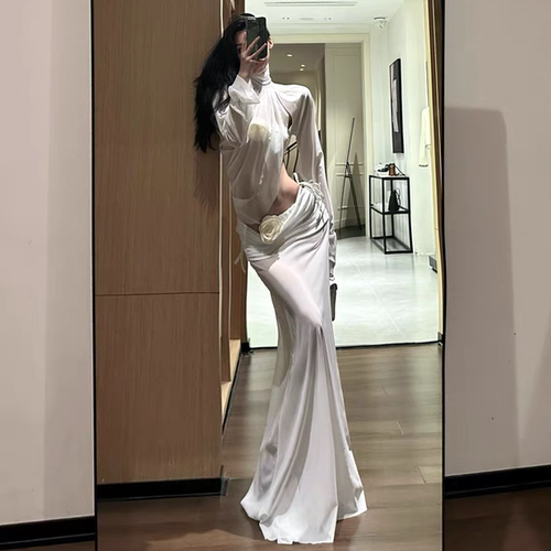 ISGRX 神性 原创设计露背度假裙礼服欧美性感沙滩裙度假裙