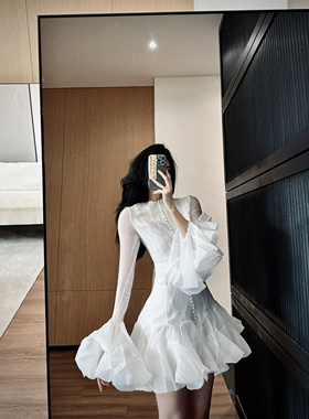 ISGRX 设计感原创设计连衣裙气质礼服圣诞节年会生日裙