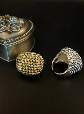 青岛中古复古夸张重工合金电镀活