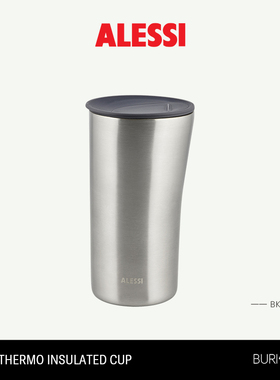 新品ALESSI艾烈希/Buri双层不锈钢保温杯随手杯咖啡杯