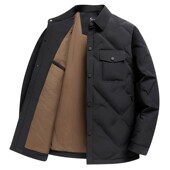 简约商务短款 鹅绒服秋冬新款 男式 鹅绒羽绒服防寒保暖羽绒xl44