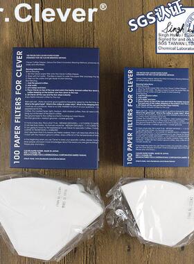 台湾Mr.Clever聪明杯原装咖啡滤纸 扇形滤纸102/103号 100片 包邮