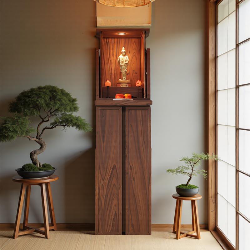 实木佛龛供桌神台家用财神爷柜子神龛佛柜中式观音菩萨神位佛台