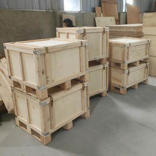 热销重复使用锁扣长方形免熏蒸胶合板快递物流出口小木箱包装定制