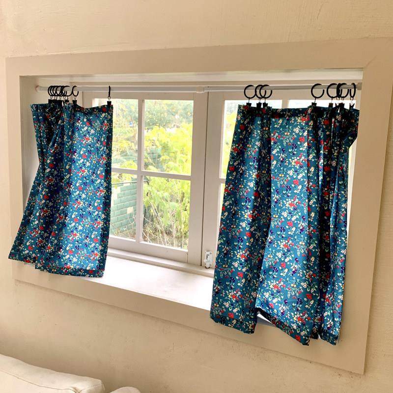 法式碎花田园小清新短帘橱柜卧子室飘窗半帘门帘免打孔隔断小窗帘,居家布艺,定制窗帘,淘宝优惠券,粉丝福利购,淘宝优惠卷