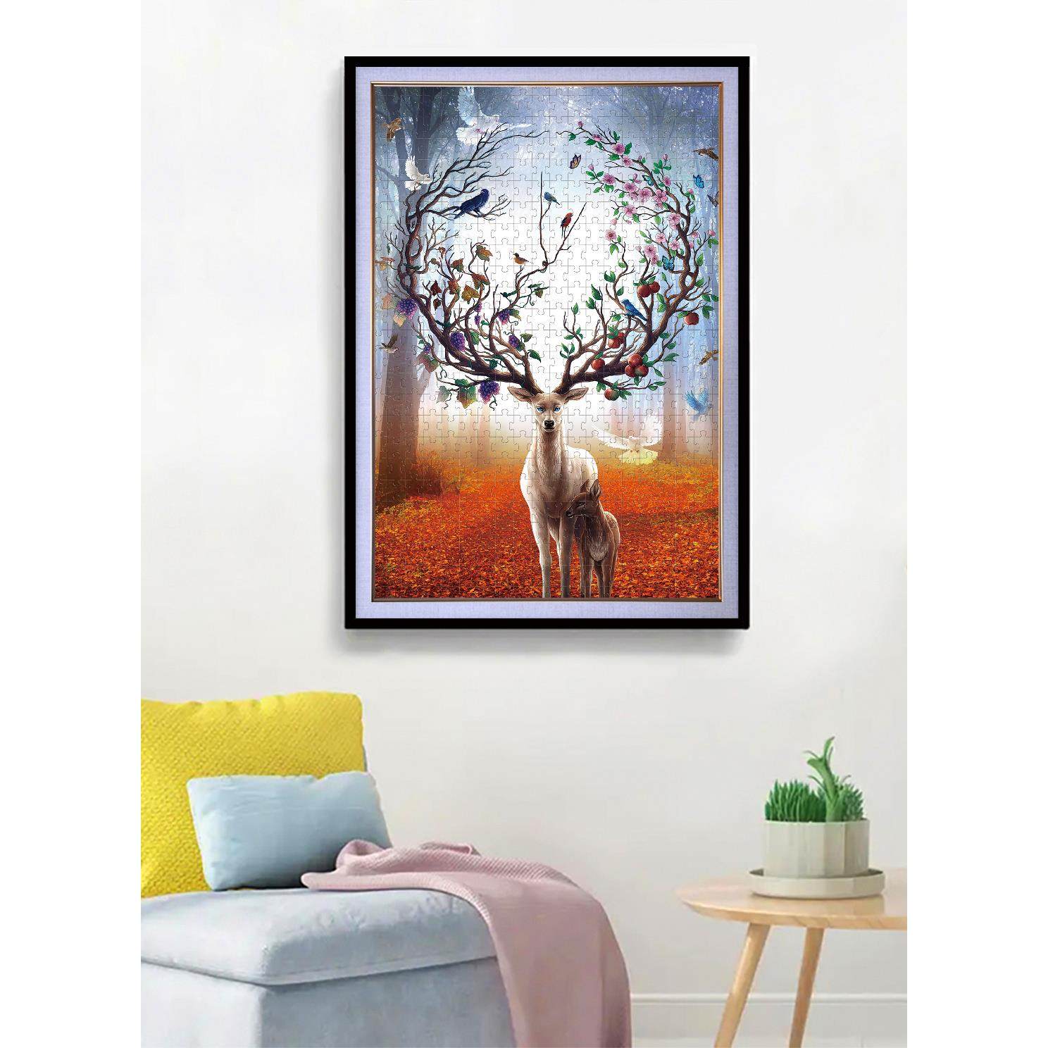 拼图框定制2000片3000片4000片500片1000片异形相框底托盘装饰画