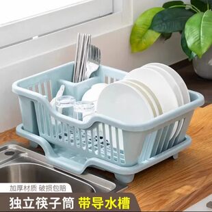 水槽放碗架大容量收纳厨房筷子餐具 沥水碗架新款 下单立减50