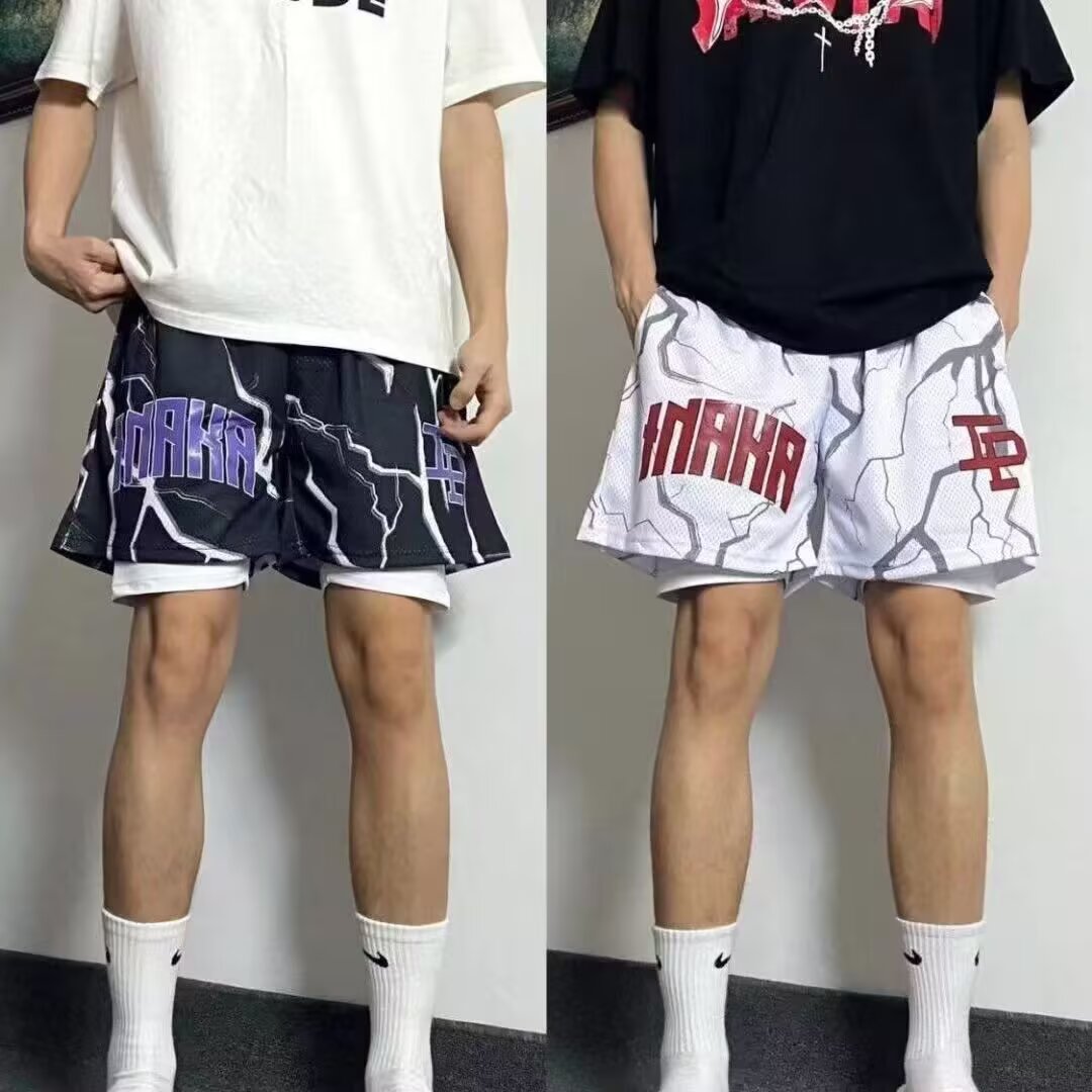 美式篮球短裤潮牌IP不过膝宽松休闲潮流四分男运动透气速干训练裤