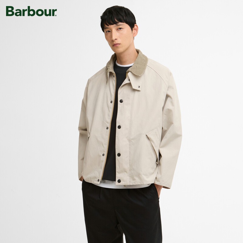 Barbour男女同款宽松无蜡夹克