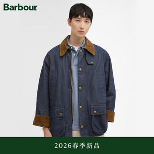 【春季新品】Barbour OS Bedale Denim 男女同款宽松无蜡夹克