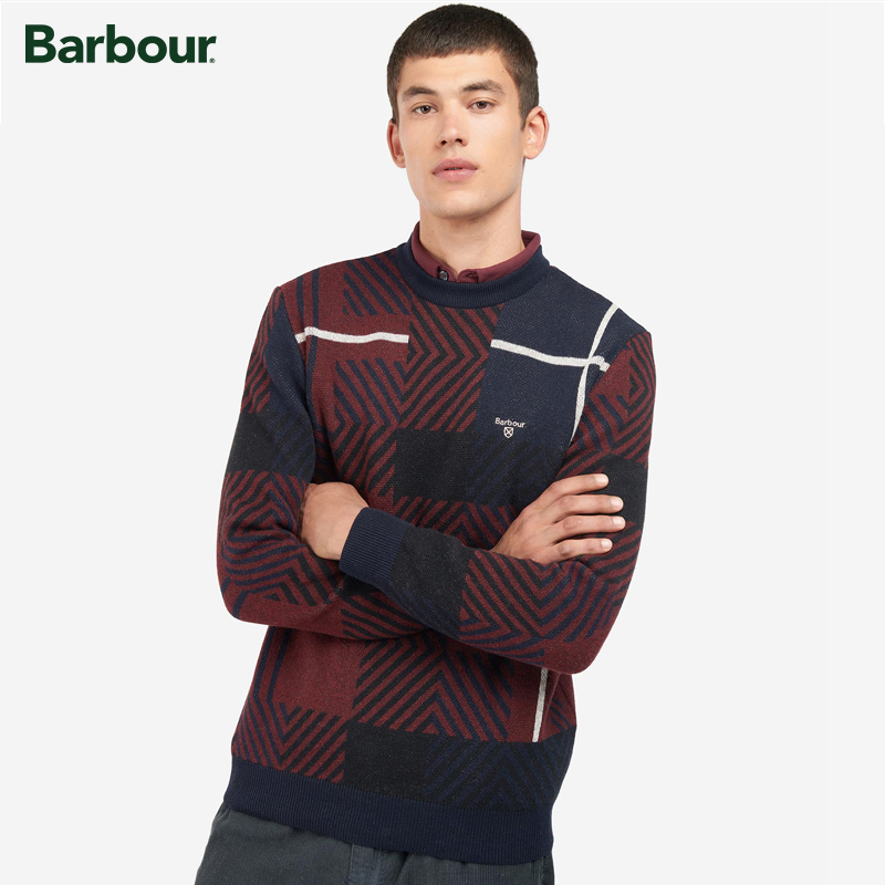 Barbour男士英伦风格纹卫衣