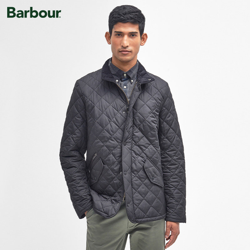 Barbour男士绗缝夹克保暖