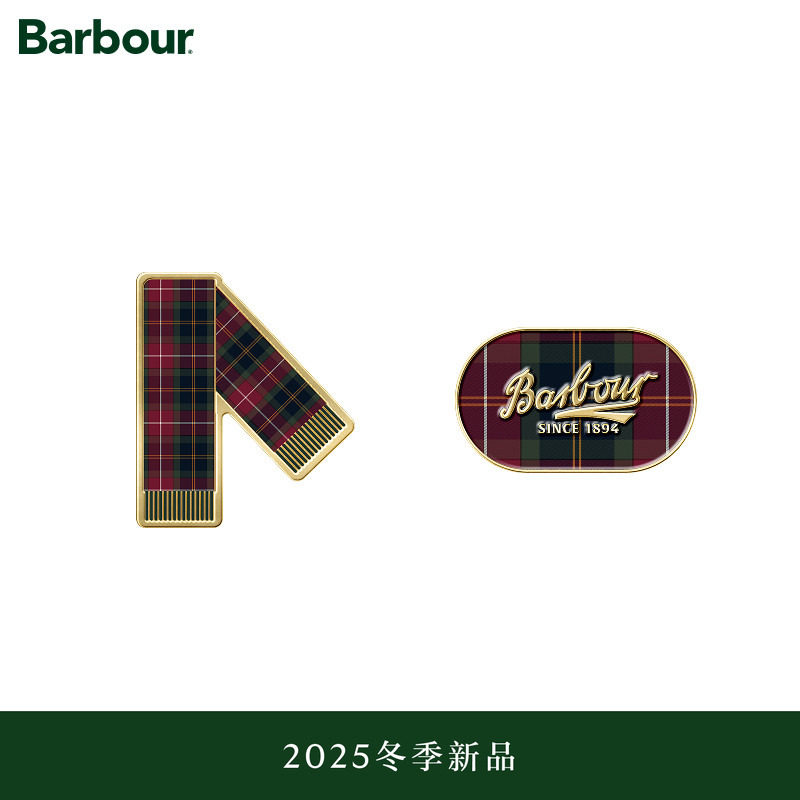 【冬季新品】Barbour Global Festive Tartan 格纹徽章