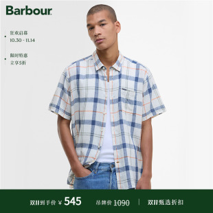 Croft 衬衫 男士 格子短袖 夏款 Barbour