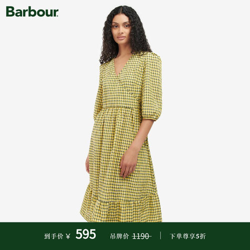 Barbour休闲长裙棉连衣裙