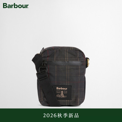 【秋季新品】Barbour Field Tartan 男女同款油蜡斜挎包