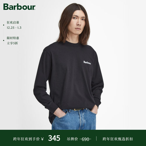 Barbour男士长袖T-恤