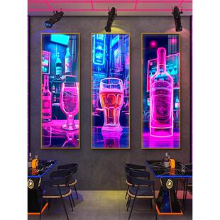 酒吧墙面装饰画音乐清吧KTV霓虹灯led发光挂画酒馆餐厅夜店包厢画