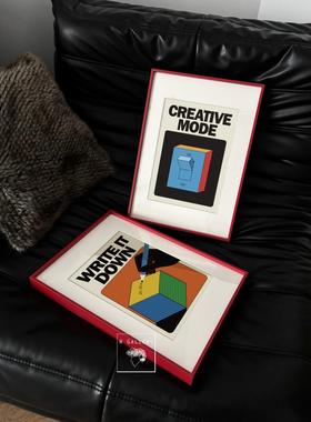 Wgallery创意模型包豪斯挂画美学趣味装饰画文学知识分子设计