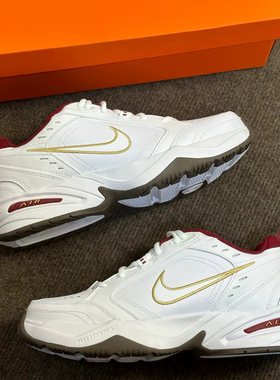 Nike Air Monarch 4白红轻便缓震跑步鞋IB4607-171