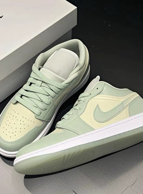 Air Jordan 1 Low AJ1绿棕色低帮男女款运动篮球鞋HF4078-100
