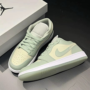 Low AJ1绿棕色低帮男女款 运动篮球鞋 100 Air HF4078 Jordan