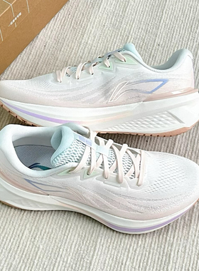 李宁吾适lite 3.0女子2025新款缓震回弹耐磨休闲慢跑鞋ARSV024-5