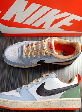 Nike Court Borough 2 Low 2 合成革皮革冰淇淋板鞋DX6052-101