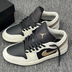 Jordan Air Jordan 1 皮革 休闲舒适简约百搭减震低帮 IH0649-021