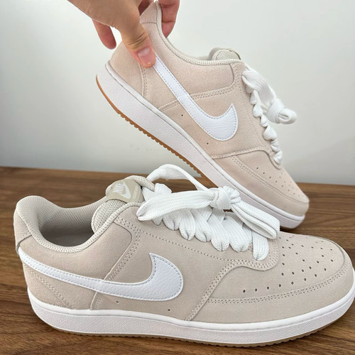 Nike Court Vision 舒适贴合 低帮 板鞋 男女同款 米色IO7727-100