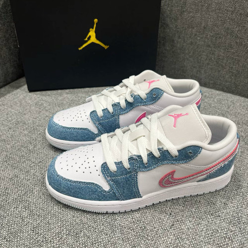 Jordan Air Jordan 1 舒适百搭时尚防滑耐磨低帮篮球鞋HQ2001-400