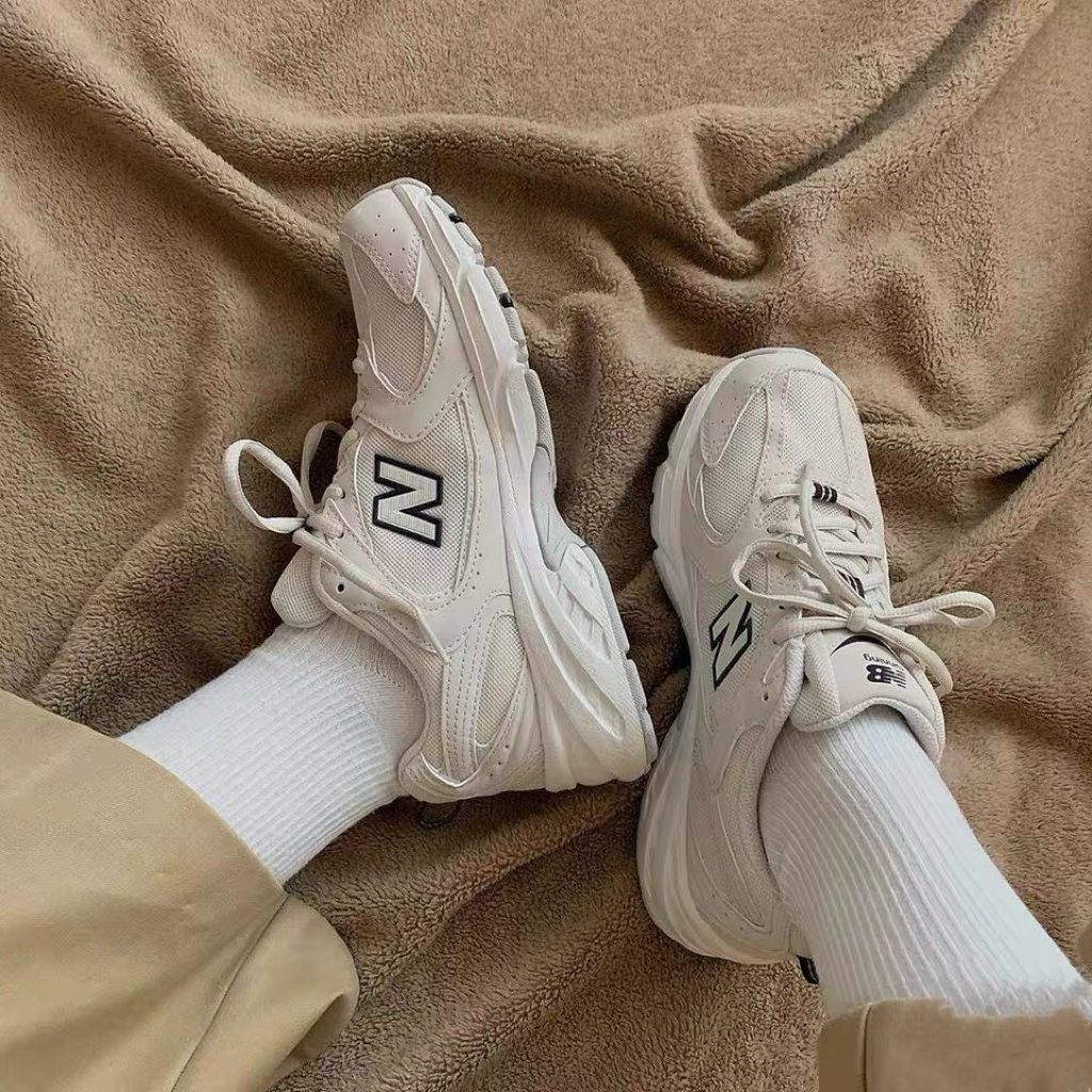 New Balance NB 530 复古织物人造革减震耐磨中帮跑步鞋MR530SH