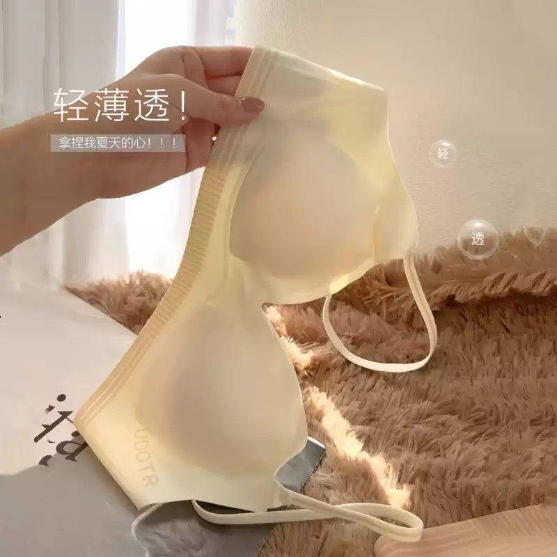 T恤显瘦搭 无痕内衣女大胸显小胸聚拢防下垂薄款法式舒适隐形文胸