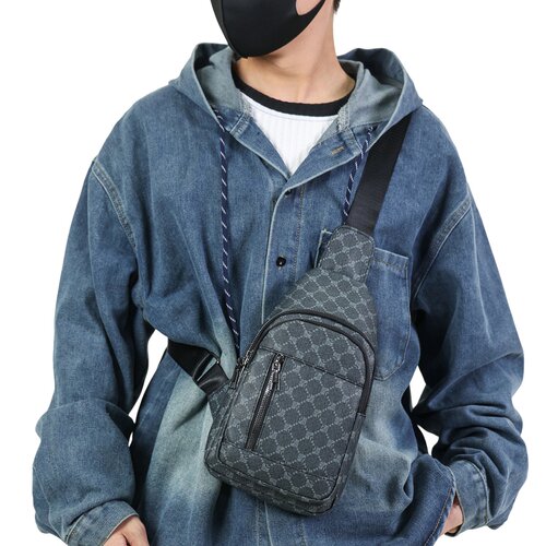 2025新款胸包男款包包设计感小斜挎包小众多功能男士单肩包小背包