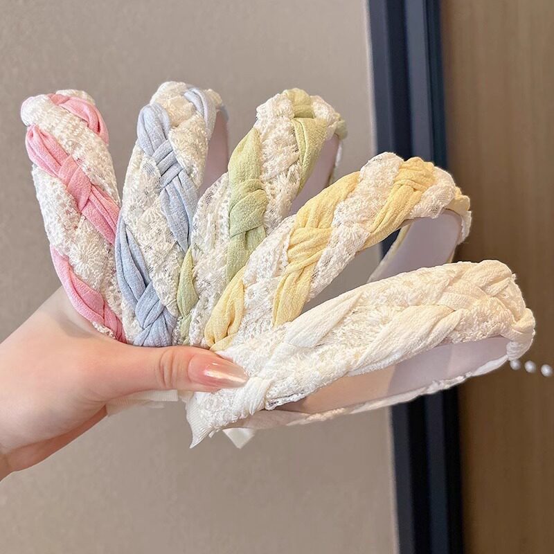 TKTK2025新款女童发箍防滑宽边头箍不勒头压发发卡女款发捆头窟