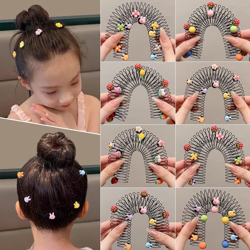 tktk多功能卡通儿童发夹碎发整理高颅顶刘海插梳可爱发卡
