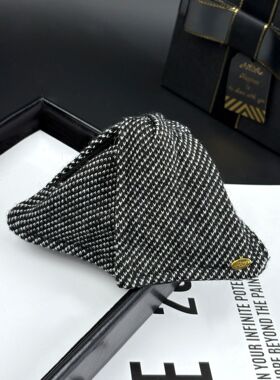 新款韩版d家复古老花打结发箍感气质百搭字母半抓夹高定版