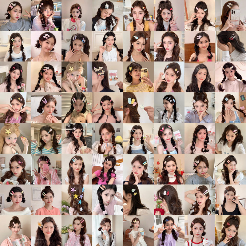 TKTK多巴胺可爱发夹女夹子发卡ins刘海夹无痕一字夹不伤发鸭嘴夹