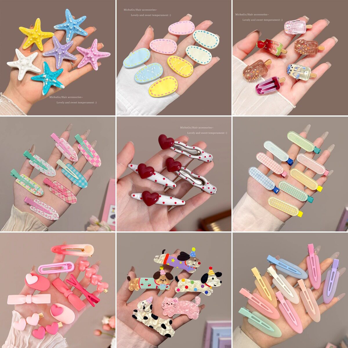 TKTK甜美可爱无痕发夹女夏季简约侧边发卡ins韩式前额刘海鸭嘴夹