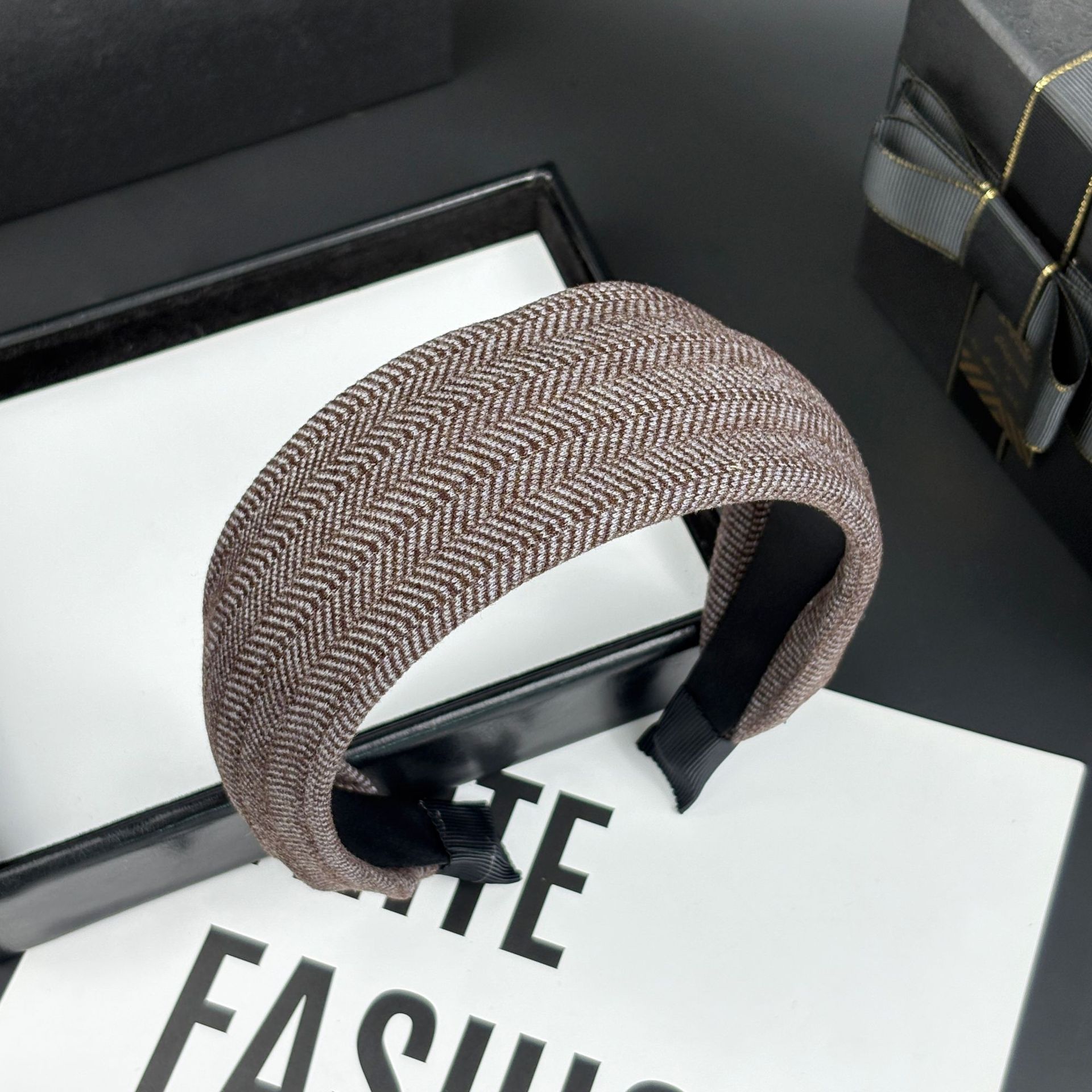 韩系加厚高端宽边发箍气质轻奢简约时尚加宽头箍防掉发饰