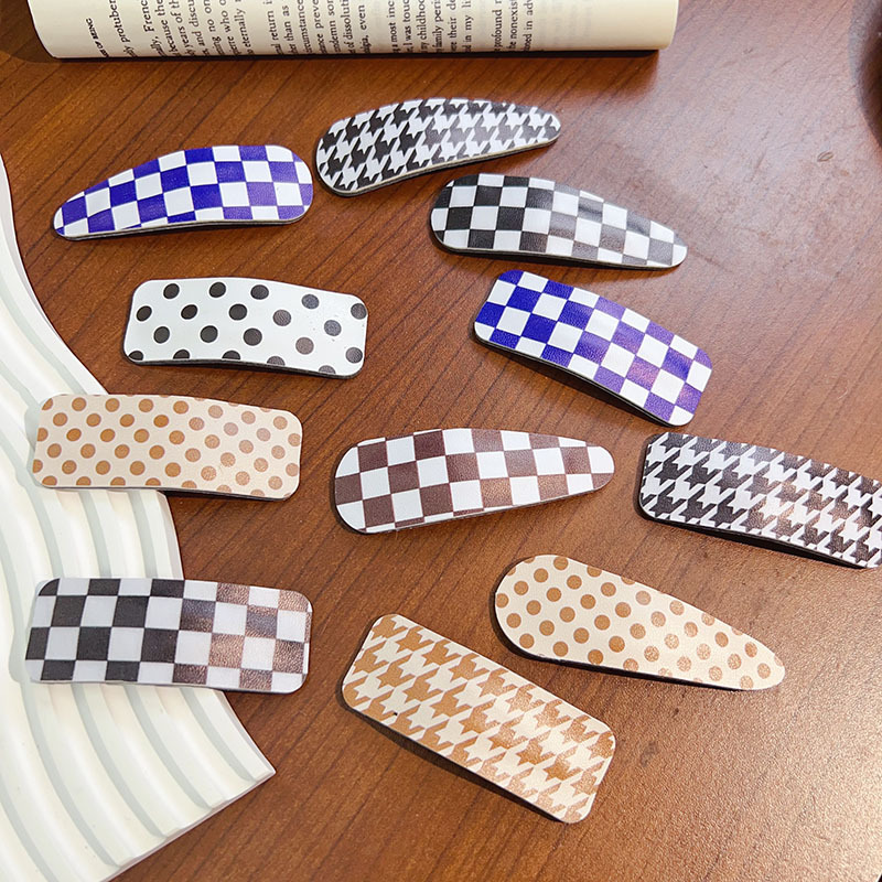 pu皮质韩国侧边发夹网红2023年新款刘海夹碎发边夹bb夹发卡ins风