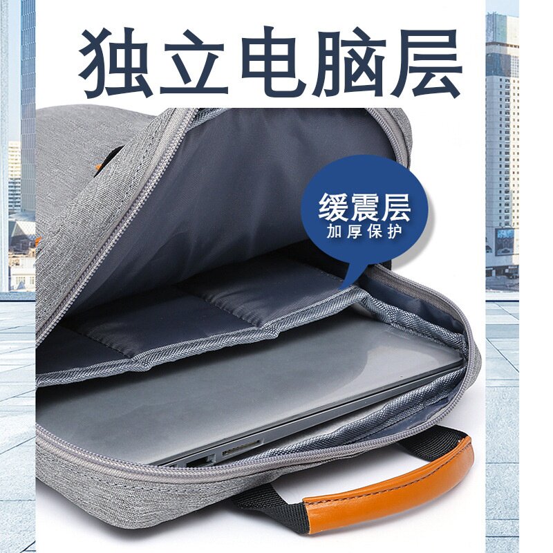 跨境新品手提电脑超薄ipad10寸14寸平板单肩斜挎包简约防震收纳包